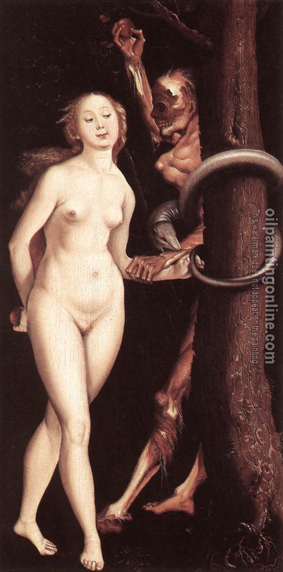 Grien, Hans Baldung - Eve, the Serpent, and Death